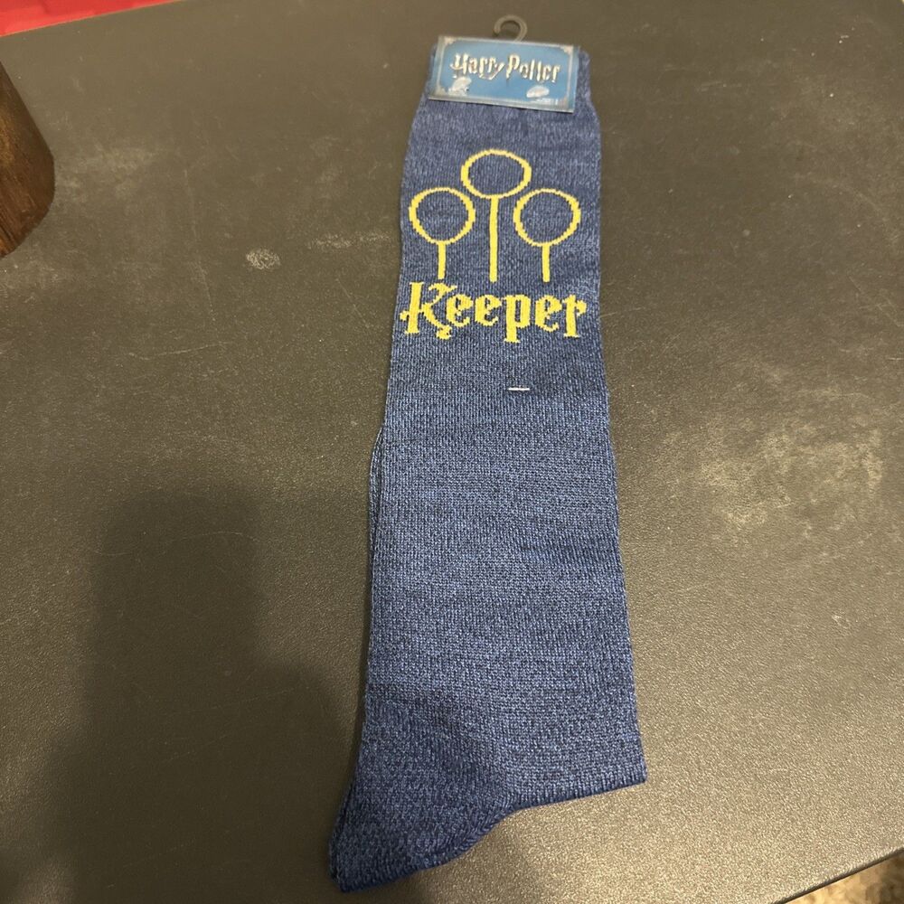Harry Potter Keeper Socks Ravenclaw Quidditch Crew Socks 4-10 New